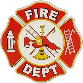 Amazon.com: Firefighter Logo Round Magnet: Automotive