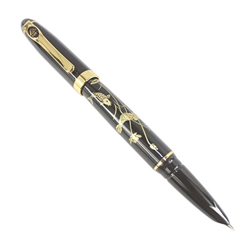 Gullor beauty 8001 fountain pen medium nib - black and …