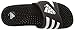 adidas Women's Adissage Slides Sandal, Black/Black/White, 6