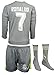 2015/2016 Real Madrid #7 Ronaldo Kids Away Grey Long Sleeve Soccer Jersey & Shorts & Socks Youth Sizes (L (Ages 8-9)(152))
