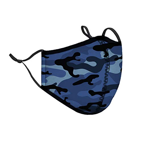 Top Trenz Reusable Face Mask Made with Stretch Cloth for Everyday Use Indoor/Outdoor Face