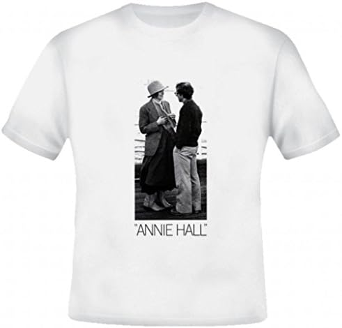 AlStyle Men's Annie Hall Woody Allen Diane Keaton Movie T-Shirt Large White