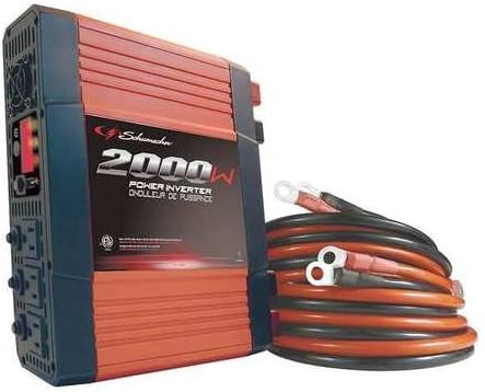 Inverter, 115VAC, 12VDC, 2000W, 3-Outlet
