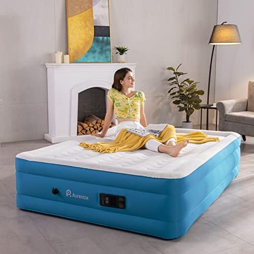 AIRELAX Air Mattress with Builtin Pump, Automatic Inflate & Deflate