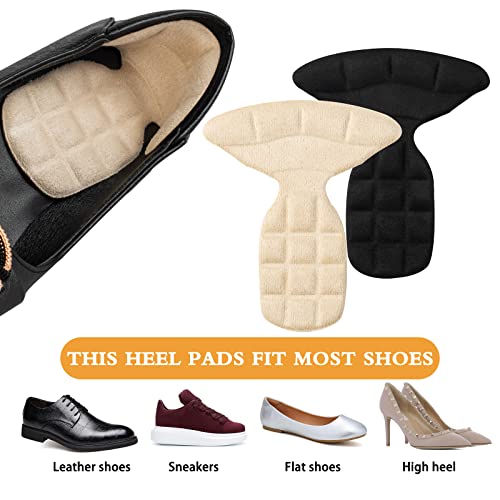 Strong Adhesive Heel Pads and Inserts for Women and Men's Shoes Heel Cushion and Slip Resistant,Shoe Inserts Men Design to Relieve Heel Pain, Blisters and Looseness