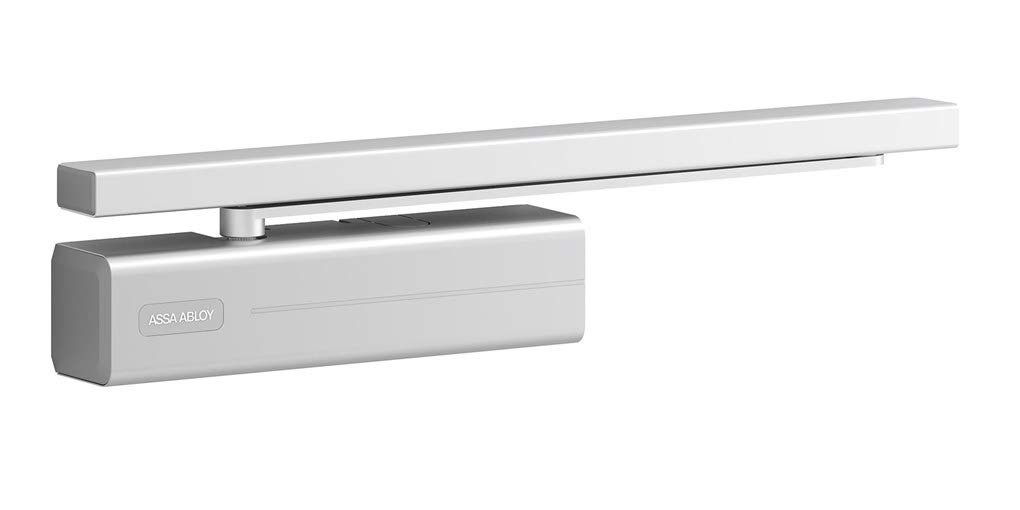 Tesa Assa Abloy DC700-DEV1 DC700 Silver Door Closer with Slide Rail
