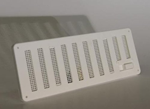 STAD BM479 White 9 Inch x 9 Inch Hit & Miss Vent & Flyscreen