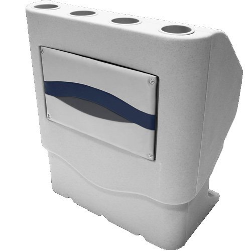 Buy DeckMate® Pontoon Boat Console (Gray, Blue & Charcoal) Online at