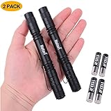 Flashlight Pack, Hatori Small Mini Flashlights Pocket Ultra Bright High Lumens Handheld Pen Light Tactical Torch Water Resistant for Camping, Outdoor, Emergency, Everyday Flashlights, 5.24 Inch