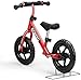 ENKEEO 12 Sport Balance Bike No Pedal Walking Bicycle with Carbon Steel Frame, Adjustable Handlebar and Seat, 110lbs Capacity for Ages 2 to 6 Years Old, Red