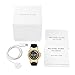 Michael Kors Access, Men’s Smartwatch, Dylan Gold-Tone Stainless Steel with Black Silicone, MKT5009