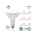 LED BR40 Light Bulb - 6 Pack Large Standard Bulb - 80W Equivalent - Dimmable - Standard Base