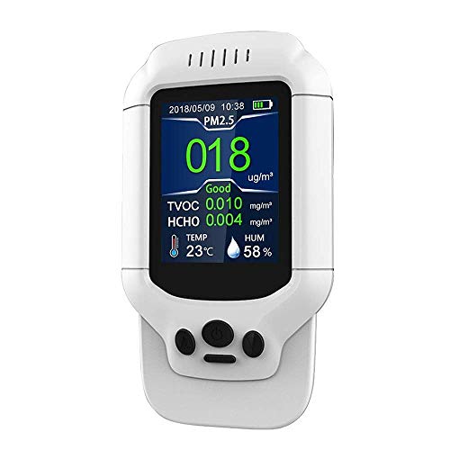 SODIAL Air Quality Pollution Tester,Temperature And Humidity Meter, Sensor, Detect Pm2.5/Pm10/Pm1.0 M Icron Dust, Test Indoor Tvoc Volatile Organic Compound Gas - Thumbnail 3