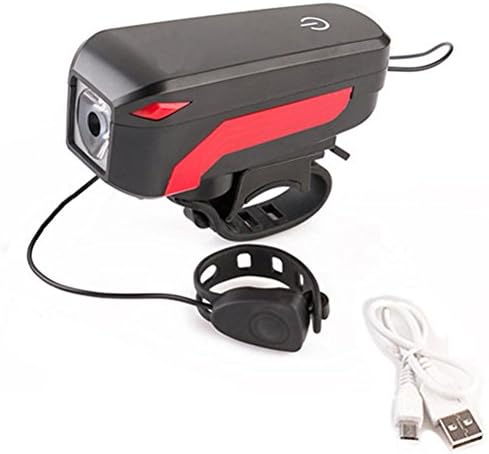 Bicycle Head Front Light + High-decibel Speakers, Mailat [ Screen Switch T6 Cycling ] Bicycle { Head Front Light + High-decibel Speakers } (BK)