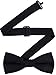 Men's Classic Pre-Tied Formal Tuxedo Bow Tie - S.H Churchill (Black)