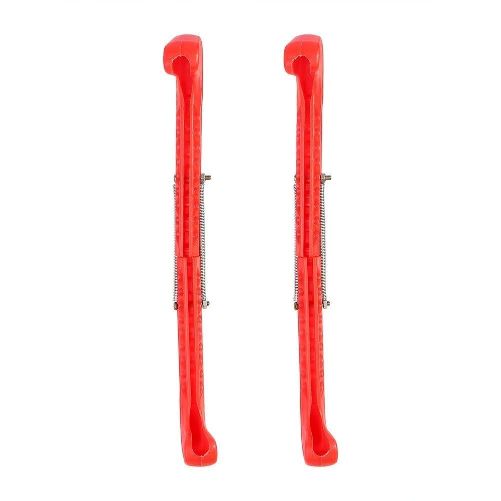 Cyrank 1 Pair Sports Hockey Blade Guards, Ice Hockey Skate Blade Guards Skate Blade Protector Plastic Cover with Spring Ice Skating Protector Figure Skate Guards for Kids Adults Figure Skates