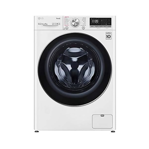 F4V909WTSE-9kg-Washing-Machine-1400rpm-Spin-Speed LG F4V909WTSE Freestanding Washing Machine 9L 1400RPM White