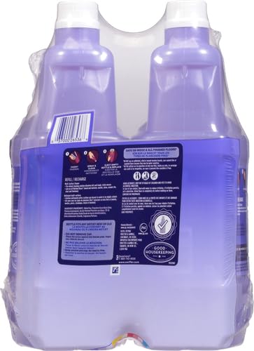 SWIFFER WETJET MULTI-PURPOSE FLOOR CLEANER SOLUTION WITH FEBREZE REFILL, LAVENDER VANILLA AND COMFORT SCENT, 42.2 OUNCE (PACK OF 2)