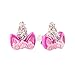 Hypoallergenic Earrings Set for Little Girls, Children's Colorful Cute Unicorn Earrings for Kids