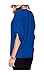 Plus Size Tops for Women V Neck 3/4 Sleeve Blue Tee Shirts 5XL