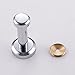 KES Coat Hooks, Towel Robe Single Hook (2 Pack Brass Chrome) Wall Mount Polished, A1066-P2