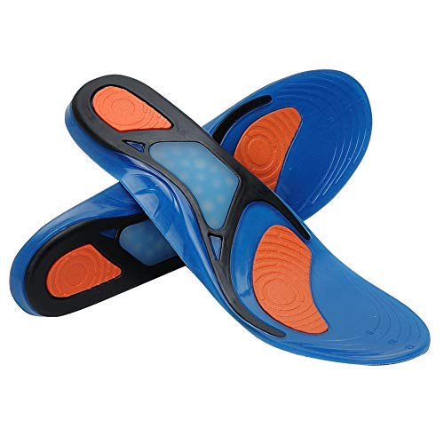 Gel Sports Insoles for Shock Absorption, Heel Protection, Plantar