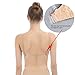iMucci Beige Seamless Clear Back Bra with Clear Straps for Adult Women Large for adult cup C D