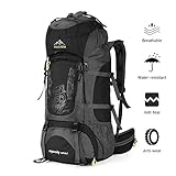 NACATIN Internal Frame 70L Backpack Water-Resistant Hiking Daypack Backpacks