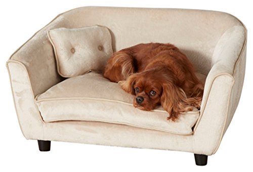 Enchanted Home Pet Astro Bed with Pillow, 32 by 21.5 by 18.75-Inch, Oyster