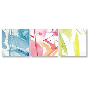 signwin 3 Piece Canvas Wall Art Abstract Color...