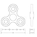POKABOO Fidget Spinner Toys for Relieving Stress, Continue to Spin for up to 2 to 3 minutes for Kids and Adults