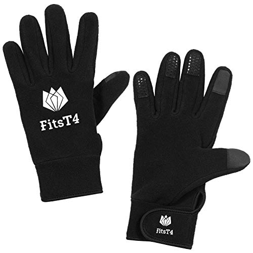 image for FitsT4 Sports FitsT4 Field Player Gloves Sensitive Field Fleece Glove 