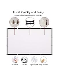 Pantalla de proyección de 120 pulgadas 16:9 de alto contraste plegable PVC HD 4K portátil proyector películas pantalla para el hogar cine al aire libre interior y al aire libre películas partido apoyo de doble cara proyección