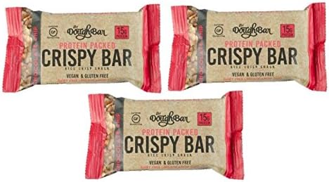 The Protein Rice Crispy Treat by The Dough Bar Doughnuts - As Seen On Shark Tank (Chocolate Chip Crispy Bar, 3-Pack)