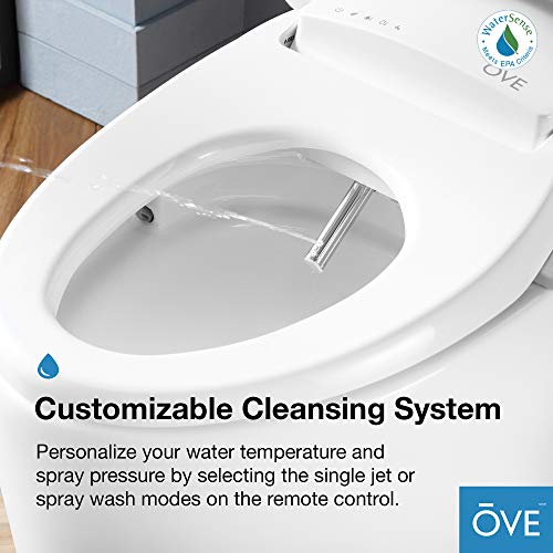 Ove Decors Tuva Bidet Toilet Builtin Tankless Elongated, Automatic