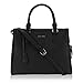 Hynes Victory Womens Classy Satchel Handbag (Black)