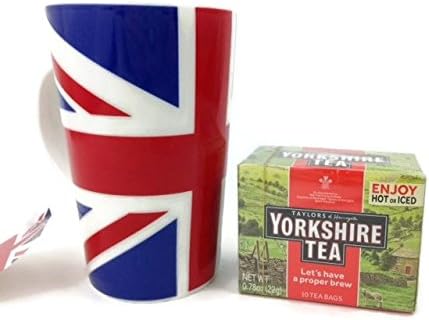 A Jolly Good British Mug of Tea Gift Set ( Union Jack Tall Latte )