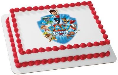 Paw Patrol Puppy Rescue Edible Cake Topper or Cupcake Topper Decorations (7.5"x10" Rectangle)
