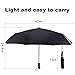 GARMAR Windproof 10-RIB Compact Travel Umbrella with Auto Open Close.（Black）