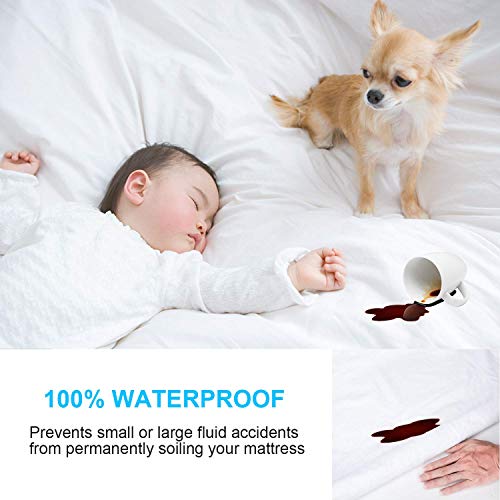 SHEEPPING Premium Bed Bug Mattress Encasement Full Size - Waterproof Zippered Encasement Mattress Protector - Breathable Noiseless and Hypoallergenic (Fits 10". H) - 54"x 75" - Thumbnail 2