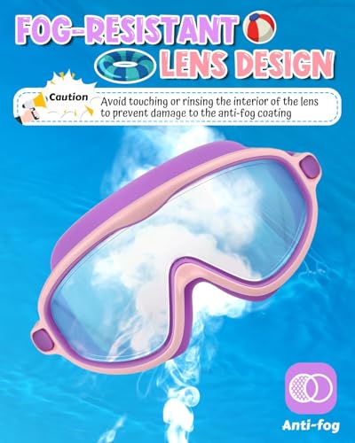ORCHID M® 2 Pack Swimming Goggles for Child, Wide Vision Anti-fog UV Protection and Waterproof Pool,No Leaking Swim Glasses for Men Women Kids for Kids Boys Girls 3-15