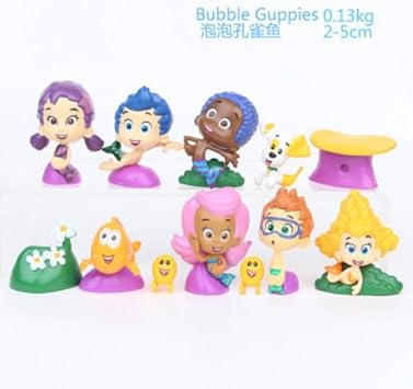 B-Creative 12Pcs/set BUBBLE GUPPIES PVC 