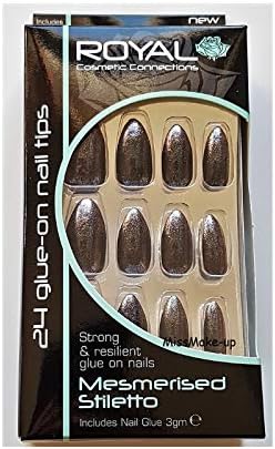 Royal 24 Glue on Stiletto Nail Tips (Mesmerised)