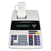 Sharp EL-1197PIII Heavy Duty Color Printing Calculator with Clock and Calendar