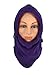 Balaclava Hooded Face Mask Fleece (Purple)
