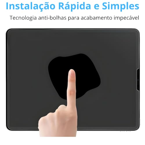 Película Para Ipad 11ª A16 2025 e Ipad 10ª 2022 10.9" Paperlike Fosca Textura de Papel Anti Reflexo, Anti Risco e Anti Poeira em Cerâmica 9D