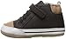Robeez Boys' Brandon High Top Sneaker, Black, 12-18 Months M US Infant