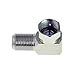 Mediabridge™ F-Type Right Angle Adapter - 90° Female to Male Connector - 10 Pack - (Part# CONN-F81-RA-10P)