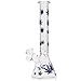 Aduben 10 Inch Leaf Printed Glass Art