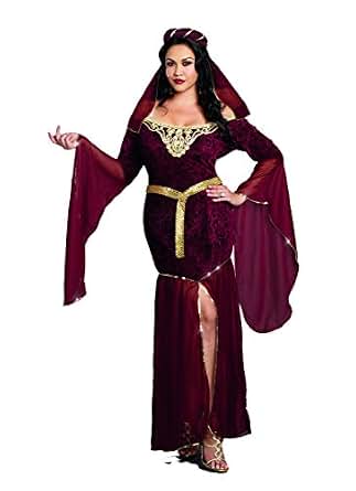Costume Medievale Rinascimento Dreamgirl – Faire Maiden – Taglie Forti 2X Verde
